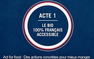 La campagne TV Act for Food de Carrefour de la rentrée 2018, et qui met le bio français à l'honneur.